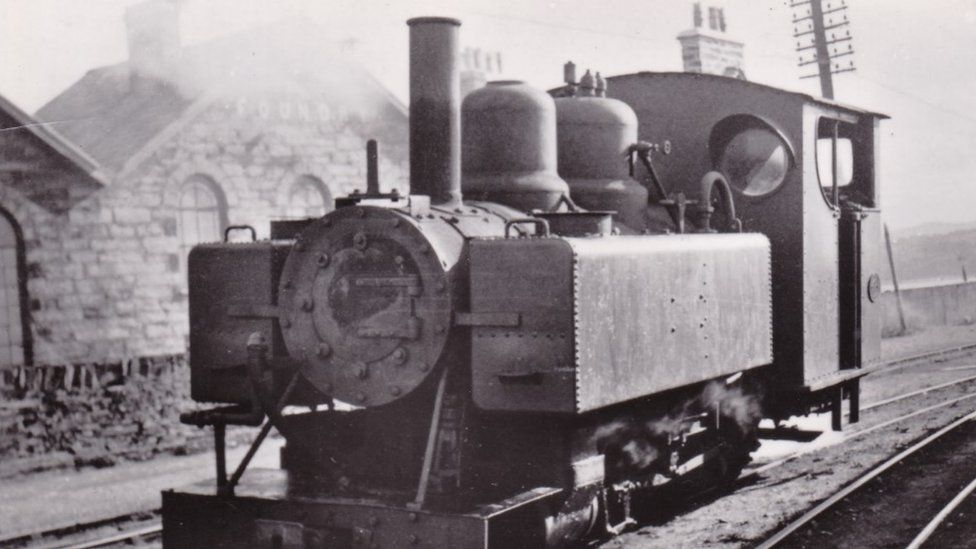 Baldwin locomotive in Porthmadog in 1934