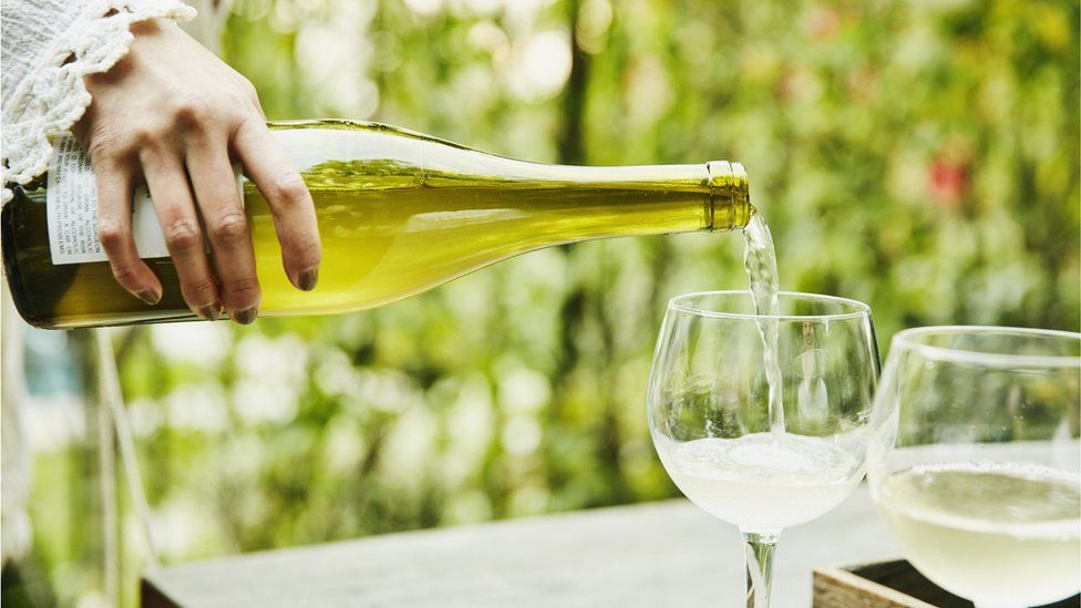 White wine - stock image