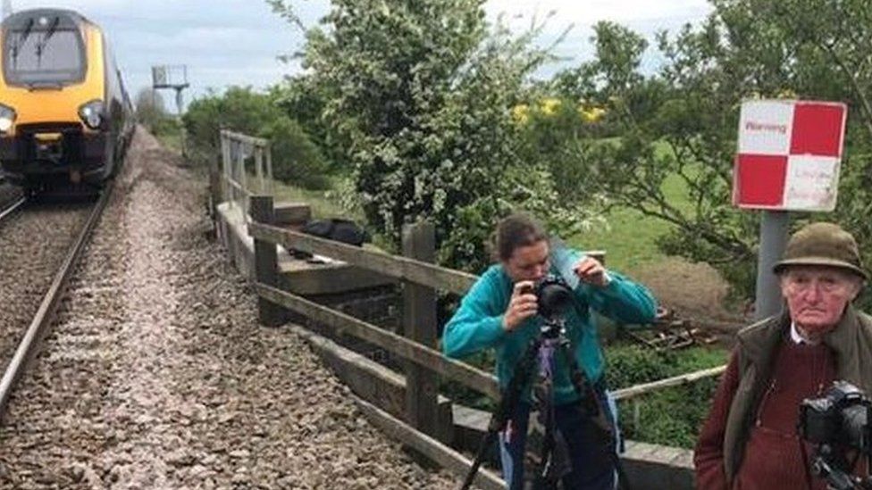 Trainspotters on line police appeal