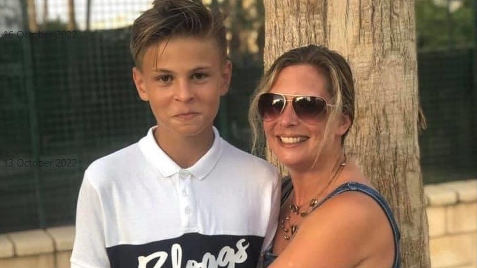 Connor and his mother Clair Todd