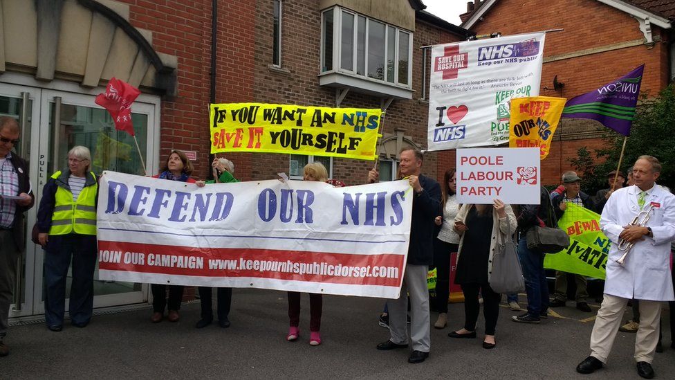 NHS protest