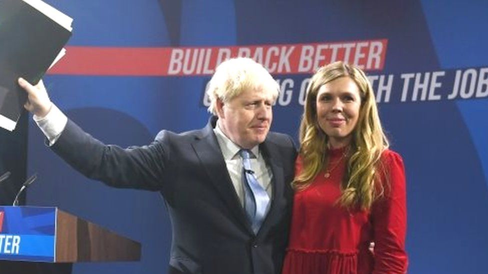 Boris and Carrie Johnson