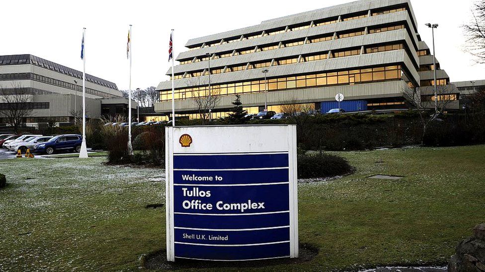 Shell's regional headquarters in Tullos, Aberdeen