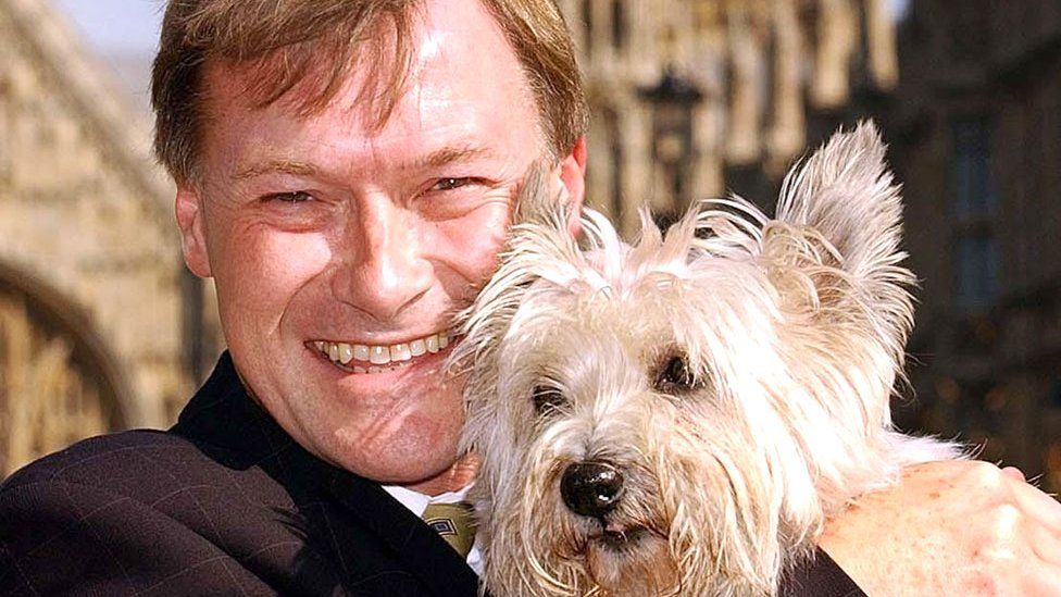 Conservative MP David Amess seen in September 2003