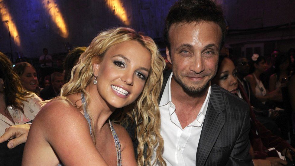 Britney Spears and Larry Rudolph