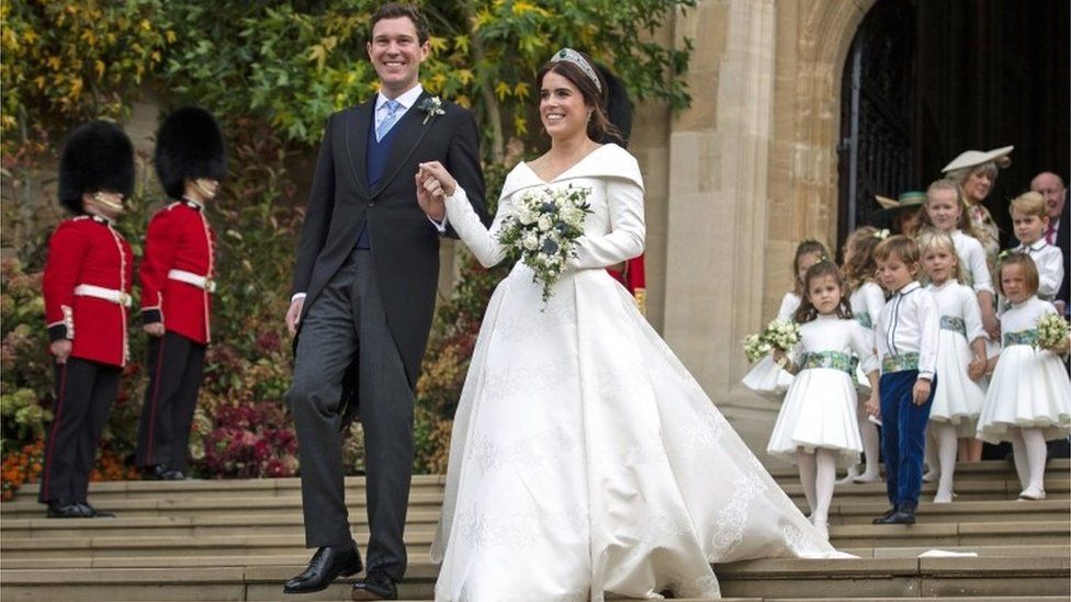 Princess Eugenie and Jack Brooksbank on their wedding day