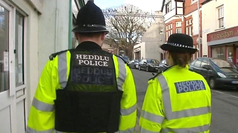 Police officers in Wales