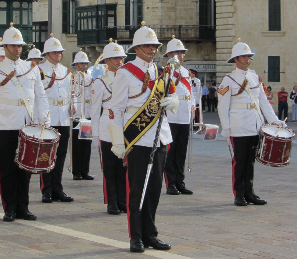 Marching band in Malta