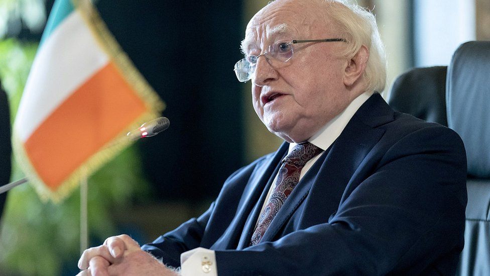 Irish President Michael D Higgins at the Quirinal Palace in Rome, for the meeting of the 16th Arraiolos Group. Meeting once a year, the Arraiolos Group, named after the Portuguese town where the first meeting took place in 2003, provides a political forum for the Presidents of parliamentary republics in the EU to consider responses to the challenges facing their societies, and to promote the principles of multilateralism. Issue date: Wednesday September 15, 2021. PA Photo.