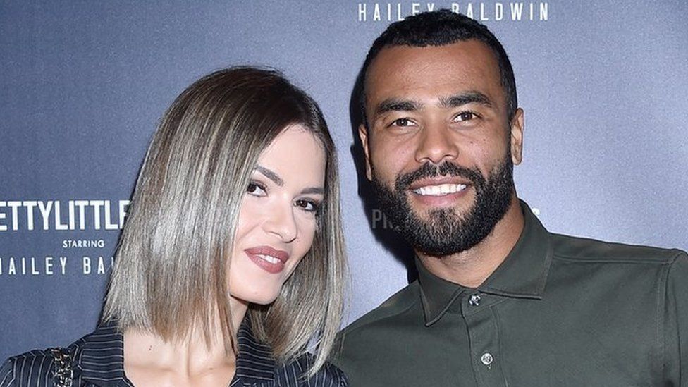 Ashley Cole and his partner Sharon Canu