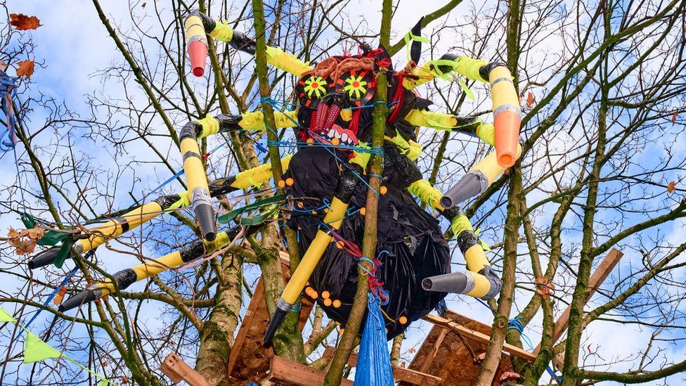 M32 Maples Artwork Launched To Save Last Tree Bbc News
