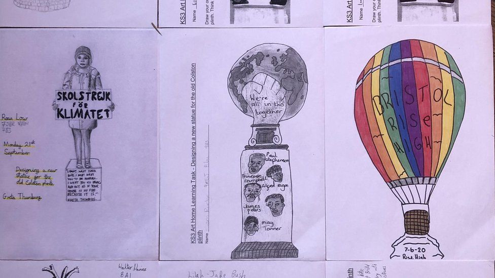 Statue designs submitted by schoolchildren