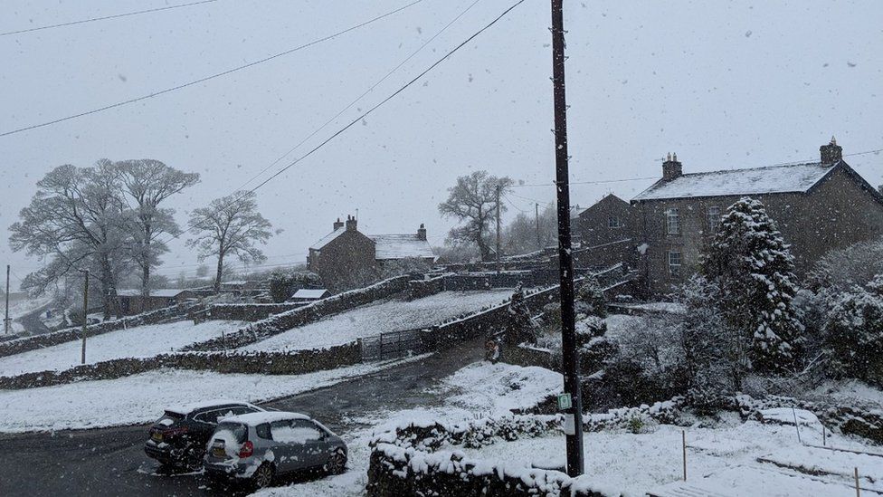 Snowfall in Yorkshire