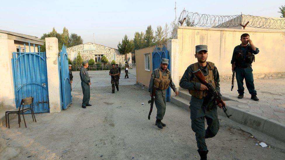 Security installations and guards are the norm at all international installations like Kabul's American University which came under attack in August