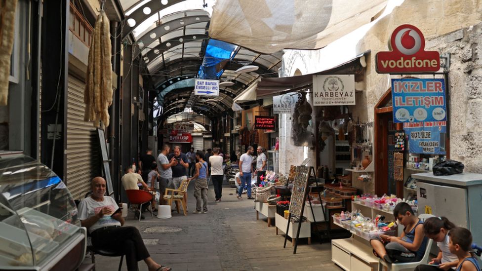 A busy market