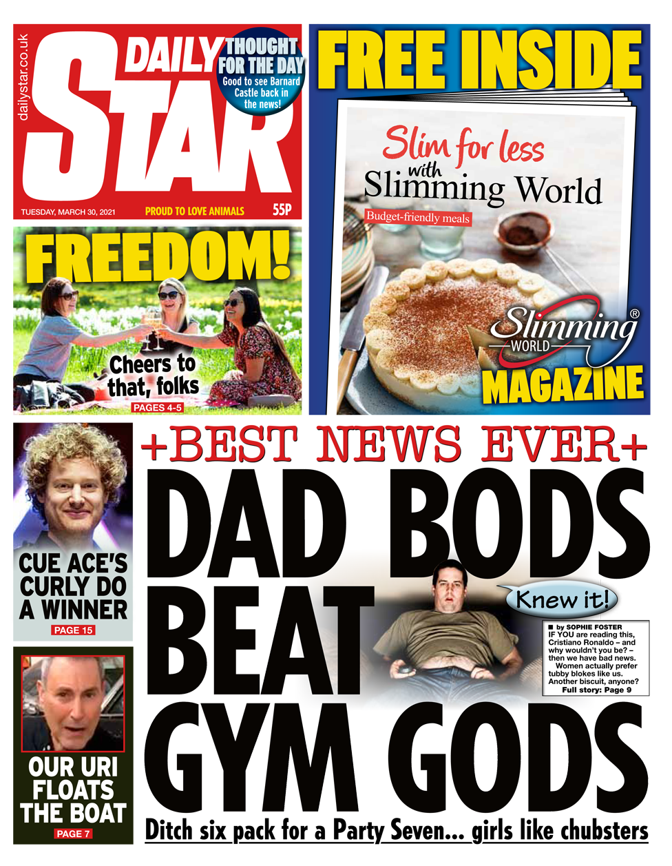 Daily Star front page