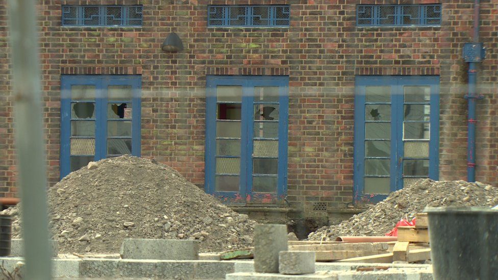 Building work is currently ongoing at the former site of Avoniel Primary School