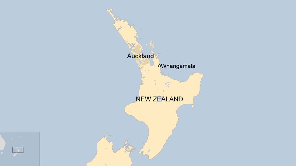 A map of New Zealand's North Island