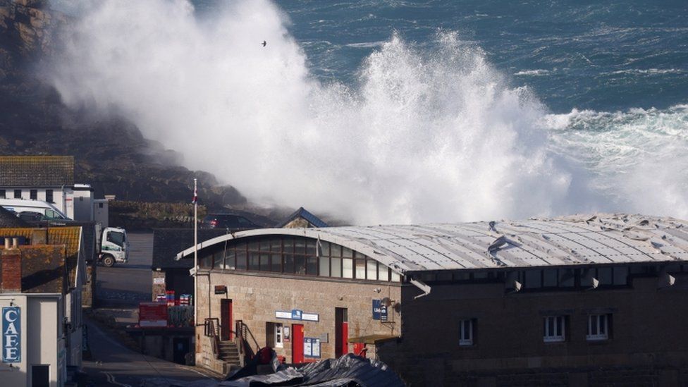 the lifeboat station at Sennen Cove in Cornwall