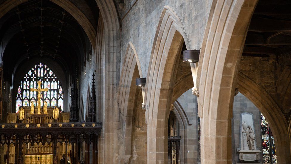 Newcastle Cathedral nave arches