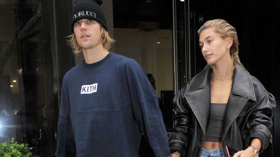 Justin Bieber and Hailey Baldwin are seen on September 14, 2018 in New York City.