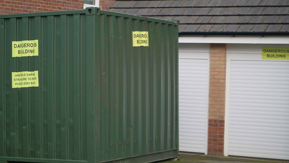 Pete and Jill put a shipping container outside their garage
