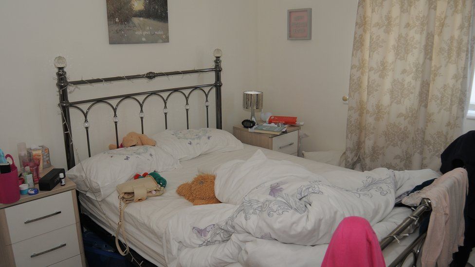 Lucy Letby's bedroom at her home in Chester
