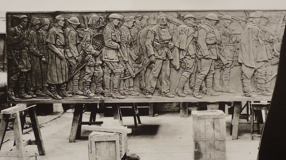 A frieze for the Scottish National War Memorial at Edinburgh Castle