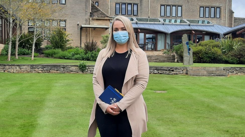 Roxanne on placement in June 2021 at Dorothy House Hospice Care