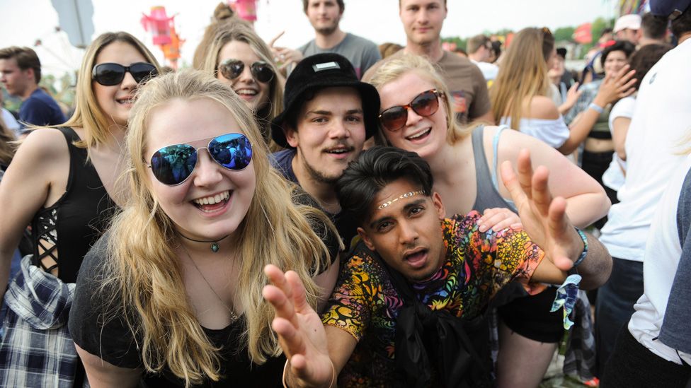 Young people at Oxford music festival