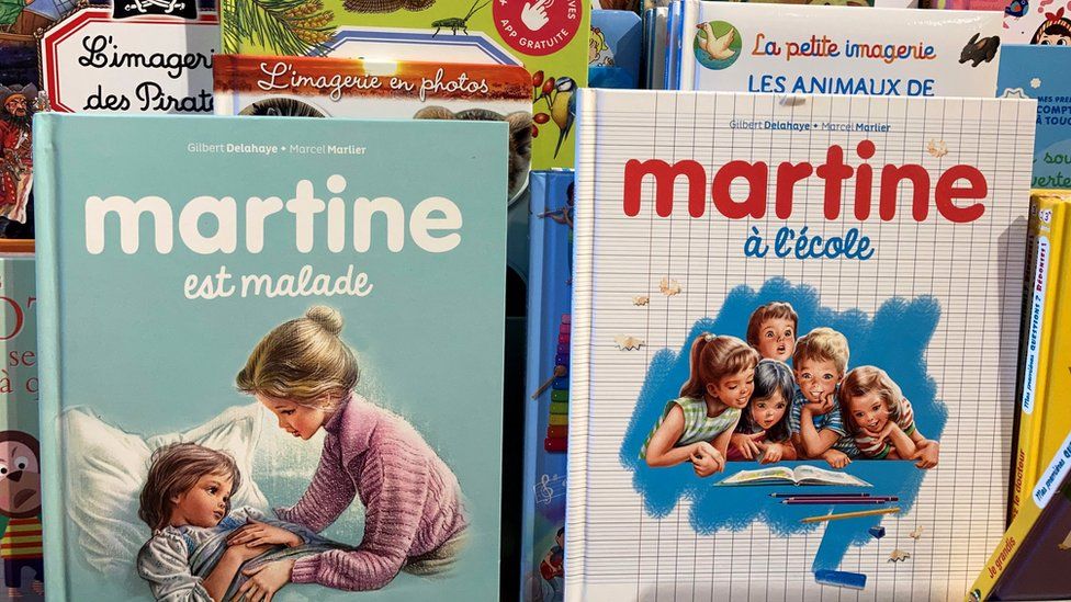 Martine books are still on sale in French bookshops in the run-up to Christmas