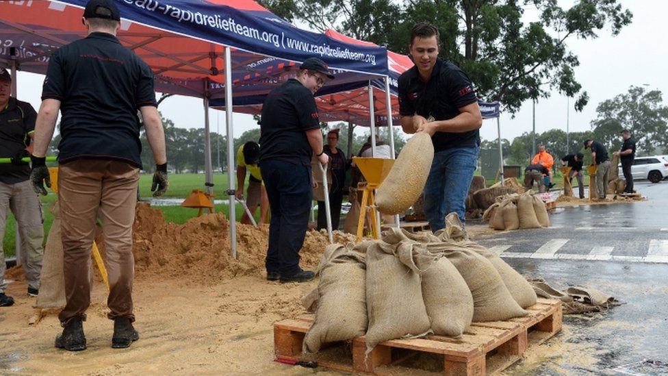 Rapid relief team prepares for flooding in Penrith, New South Wales