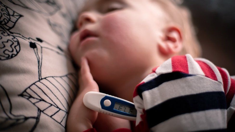 Infant with a fever