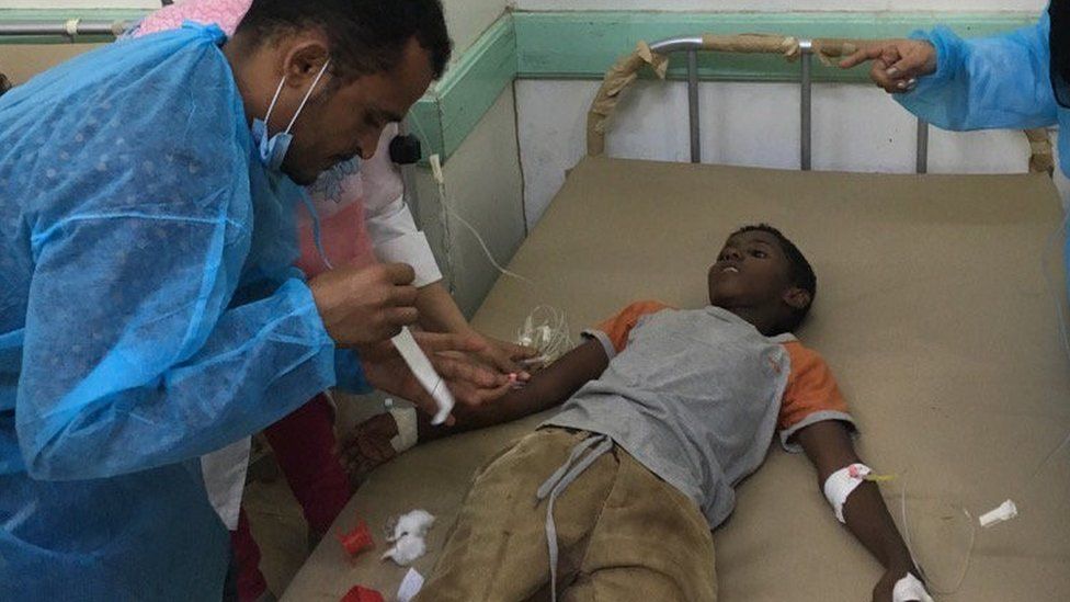 13 year old Hassan got prompt attention in Aden but one person dying every hour from this treatable disease.