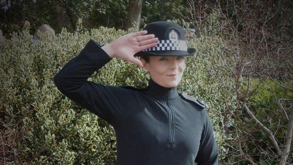 Gemma MacRae in uniform