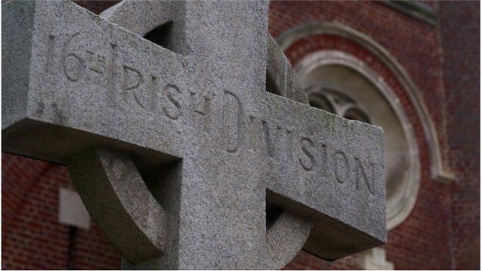 A service will be held at the Celtic cross outside the Catholic church in Guillemont
