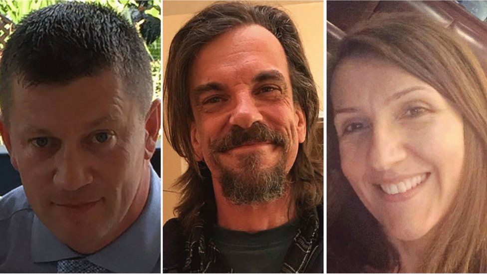 (From left) PC Keith Palmer, Kurt Cochran and Aysha Frade all died in the attack