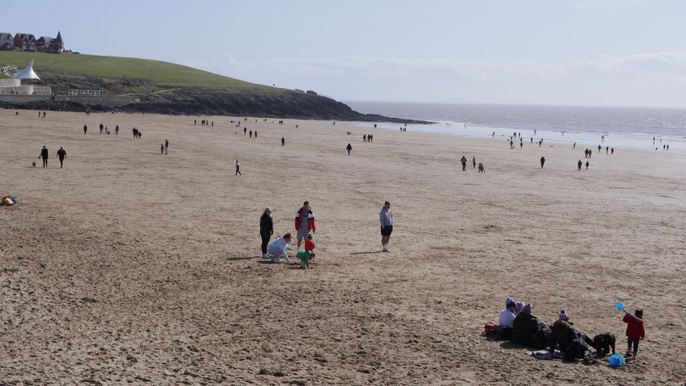 A beach at Barry Island