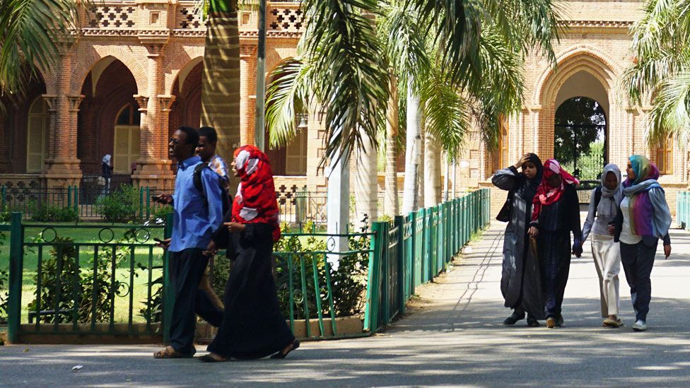 Students at the University of Khartoum