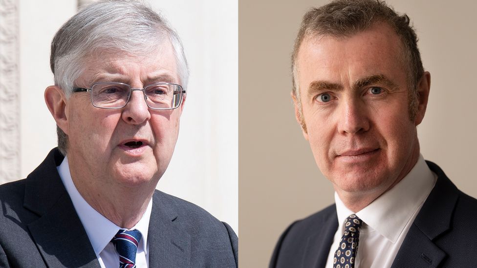 Mark Drakeford and Adam Price