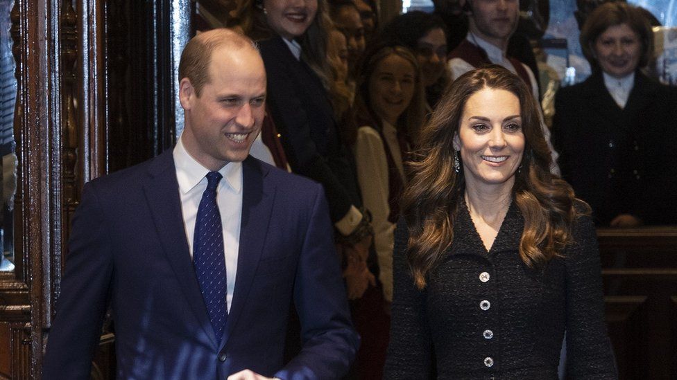 William and Kate leaving the Noel Coward theatre in London