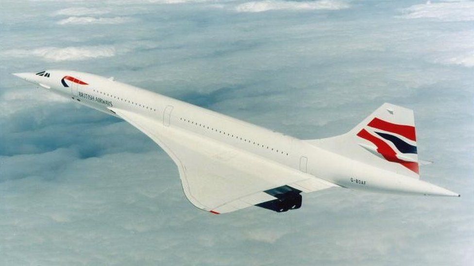 Footage of first British Airways Concorde take-off and landing is