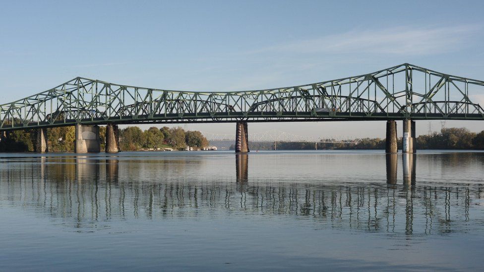 View of the Ohio River looking from West Virginia towards Washington County, Ohio