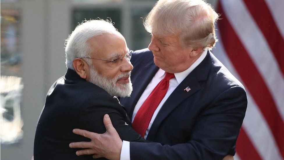 Modi and Trump at the White House