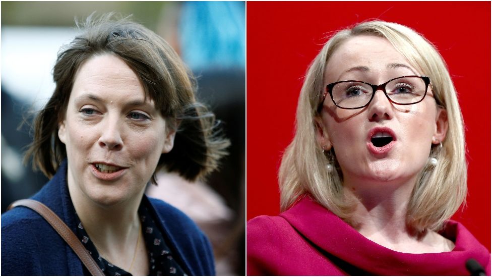 Jess Phillips (l) and Rebecca Long-Bailey (r)