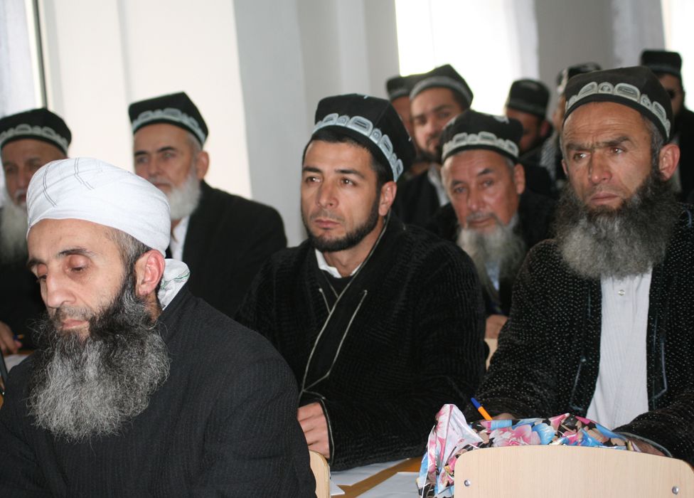 File photo: Bearded Tajik men