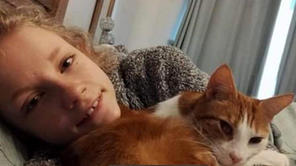 Autumn and her cat