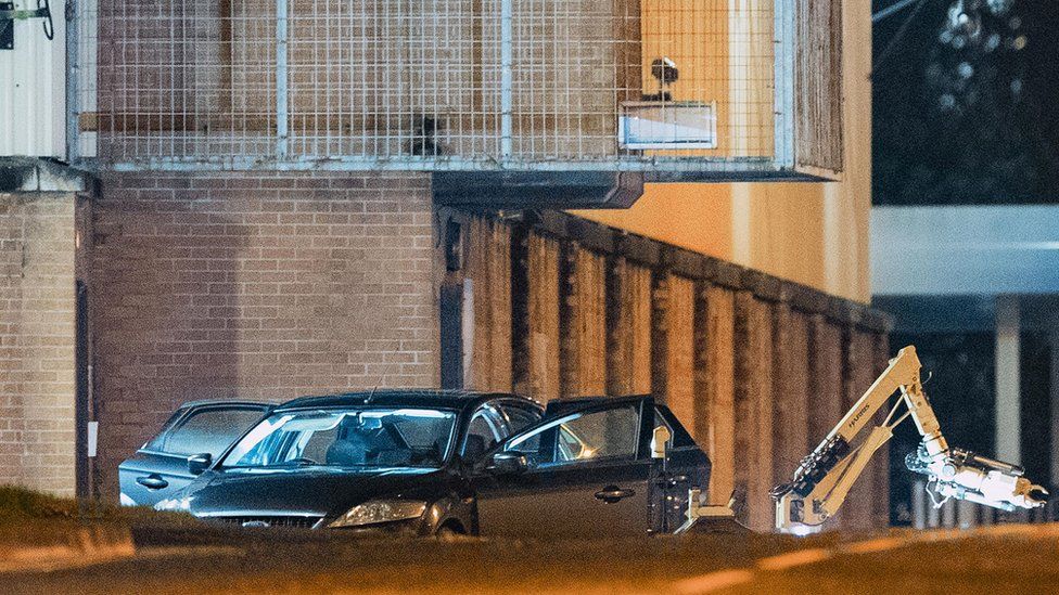 Hijacked car left outside Waterside Police Station