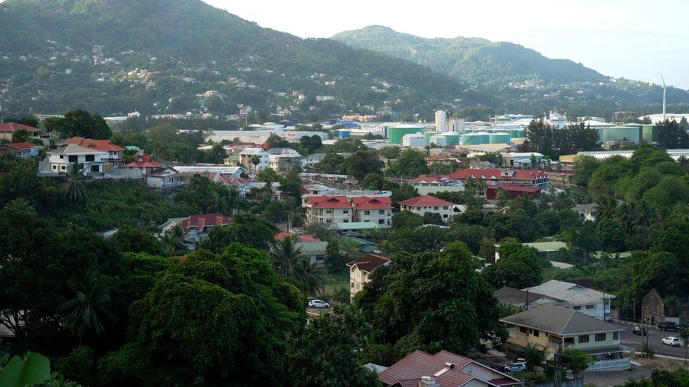 General view of Seychelles capital Victoria