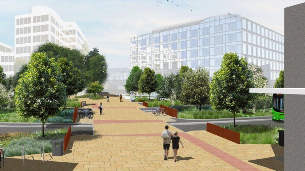 Fleming Way: Plans for Swindon town centre area revealed - BBC News